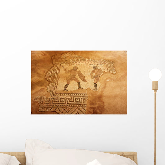 Kourion Mosaic House Gladiators Wall Decal
