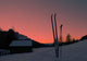Cross Country Skis and Wall Decal