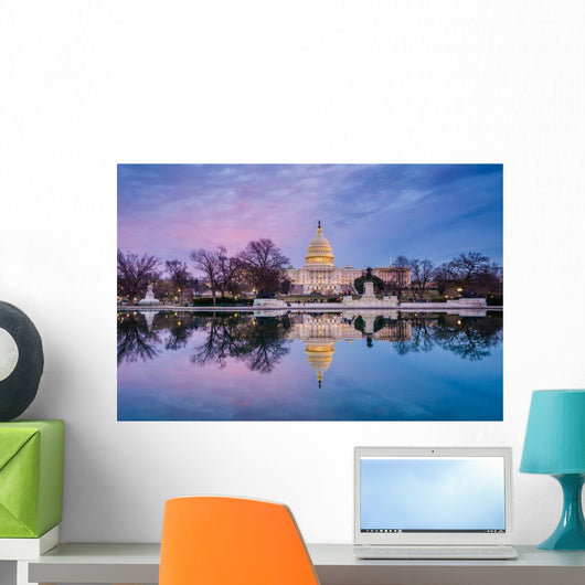 United States Capitol Sunset Wall Decal