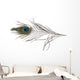 Peacock Feather Wall Decal