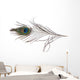 Peacock Feather Wall Decal