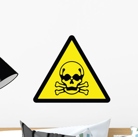 Toxic Hazard Sign Wall Decal