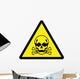 Toxic Hazard Sign Wall Decal