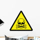 Toxic Hazard Sign Wall Decal