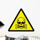 Toxic Hazard Sign Wall Decal