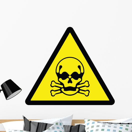 Toxic Hazard Sign Wall Decal