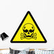Toxic Hazard Sign Wall Decal