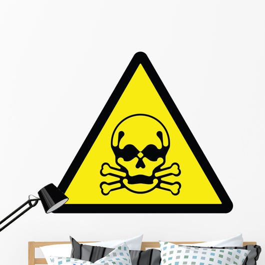 Toxic Hazard Sign Wall Decal