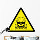 Toxic Hazard Sign Wall Decal