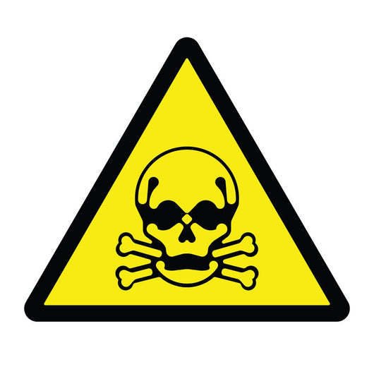 Toxic Hazard Sign Wall Decal