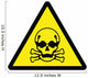 Toxic Hazard Sign Wall Decal
