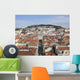 Lissabon Blick Auf Burg Wall Decal