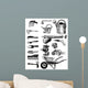 Vintage Garden Tools Wall Stickers Wall Decal