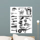 Vintage Garden Tools Wall Stickers Wall Decal