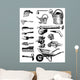 Vintage Garden Tools Wall Stickers Wall Decal