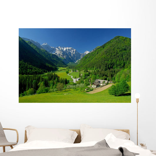 Spring Alpine Valley Wall Decal