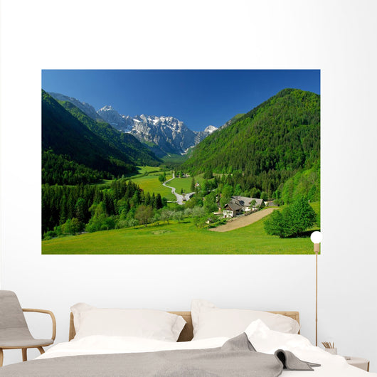Spring Alpine Valley Wall Decal
