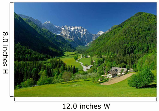 Spring Alpine Valley Wall Decal