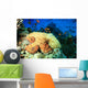 Reef Octopus (Octopus cyaneus) and Tropical Fish Wall Mural