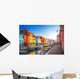 Colorful Houses Burano Venice Wall Decal