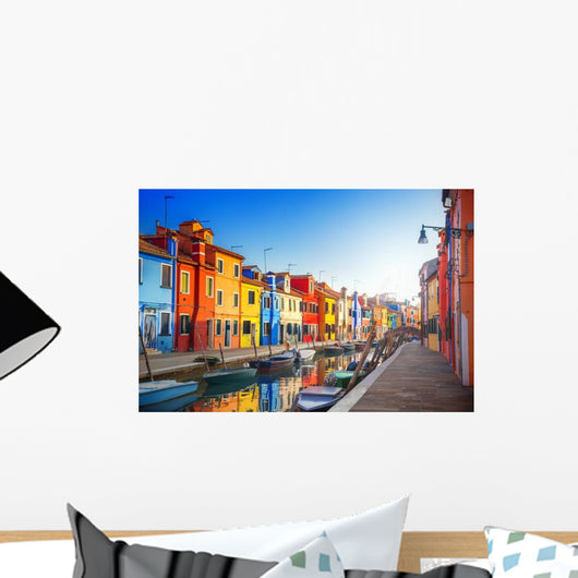 Colorful Houses Burano Venice Wall Decal