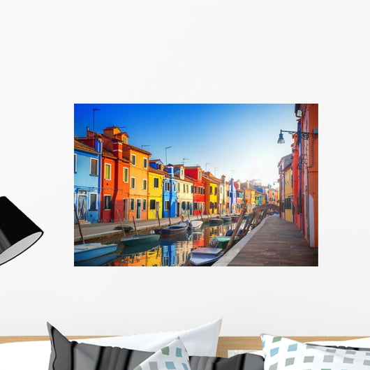 Colorful Houses Burano Venice Wall Decal