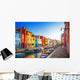 Colorful Houses Burano Venice Wall Decal