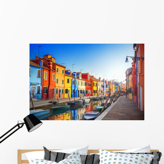 Colorful Houses Burano Venice Wall Decal