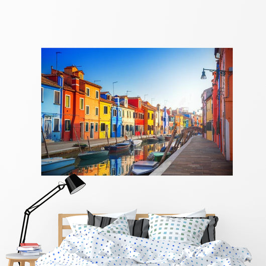 Colorful Houses Burano Venice Wall Decal