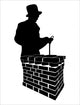 Chimney Sweep Silhouette Wall Decal