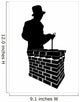 Chimney Sweep Silhouette Wall Decal