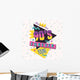 90's Style Label Vector Wall Decal Design 5