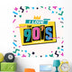 90's Style Label Vector Wall Decal Design 4