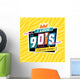 90's Style Label Vector Wall Decal Design 3