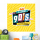 90's Style Label Vector Wall Decal Design 3