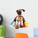 Shopping Dog Wall Decal