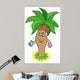 Cartoon Palm Tree Wall Decal