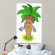 Cartoon Palm Tree Wall Decal