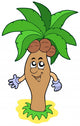 Cartoon Palm Tree Wall Decal