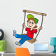 Boy on swing Wall Decal