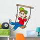 Boy on swing Wall Decal