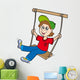 Boy on swing Wall Decal