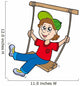 Boy on swing Wall Decal