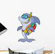 Shark Scuba Diver Wall Decal