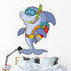 Shark Scuba Diver Wall Decal