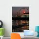 Santa Monica Pier Dusk Wall Decal
