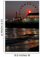 Santa Monica Pier Dusk Wall Decal