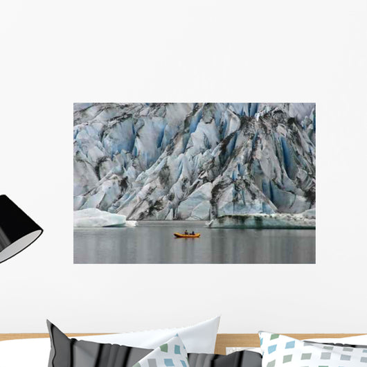 Kayaking Glacier Wall Decal
