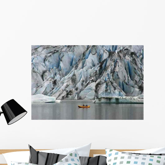 Kayaking Glacier Wall Decal