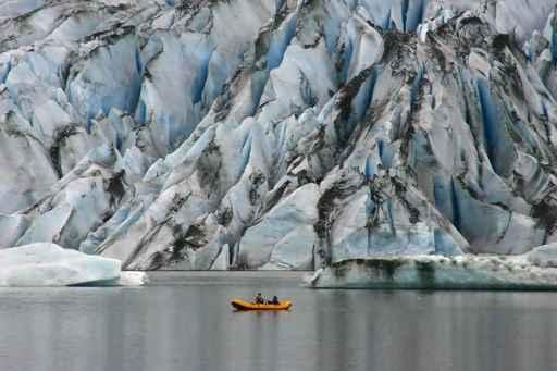 Kayaking Glacier Wall Decal